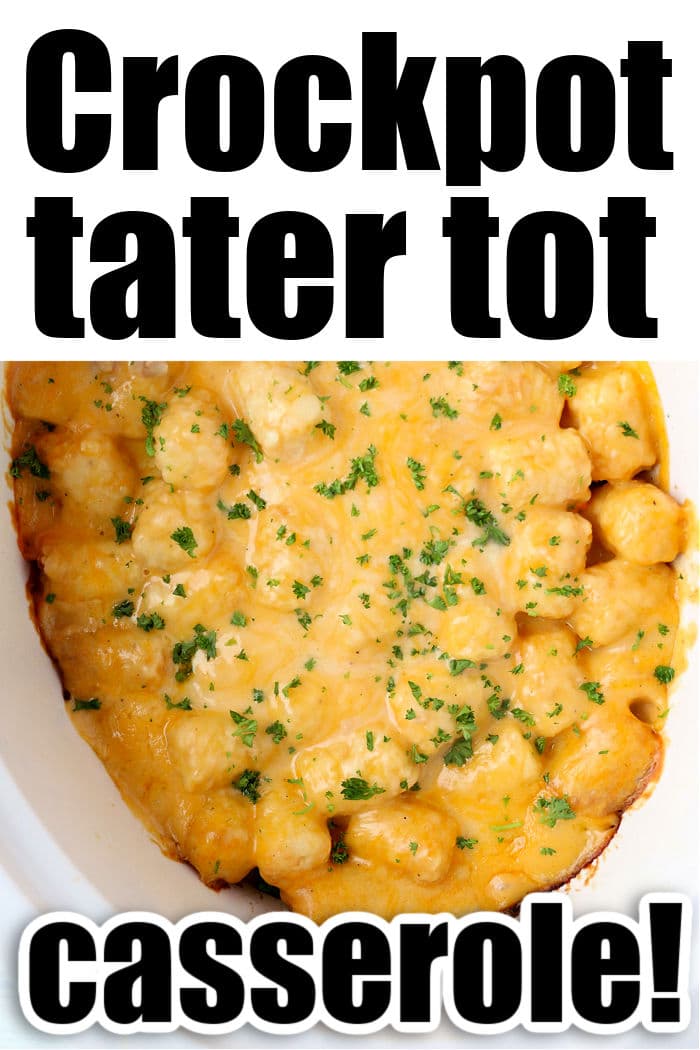 Slow Cooker Tater Tot Casserole (Easy Crock Pot Recipe)