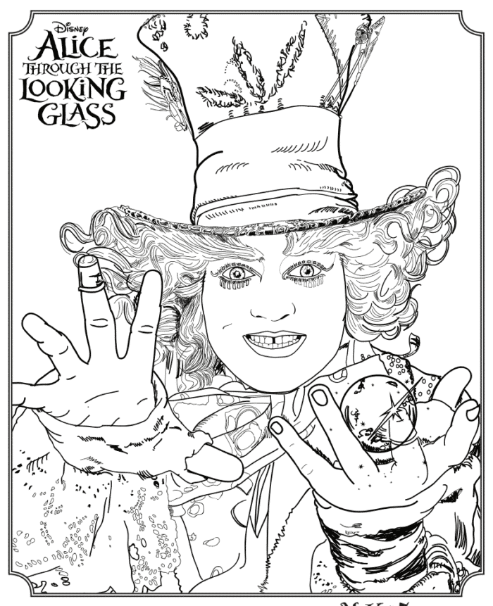 Alice Through The Looking Glass Free Printables