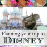 Children with Pluto eagerly explore the Disneyland theme park, guided by a Disney planning guide. A person holds a park map, navigating the enchanting attractions as excitement fills the air.