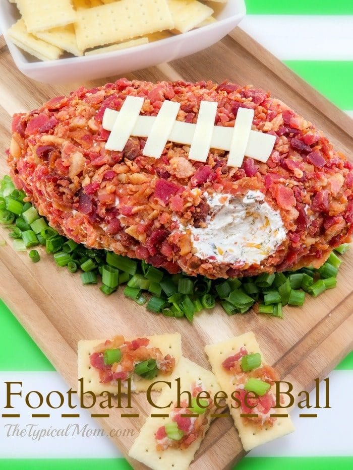 super bowl football cheese ball