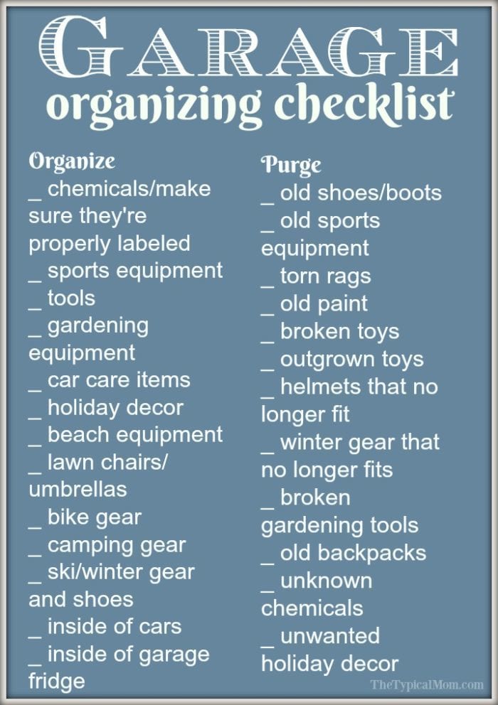 Let's Organize The Garage {Tips & Strategies} 