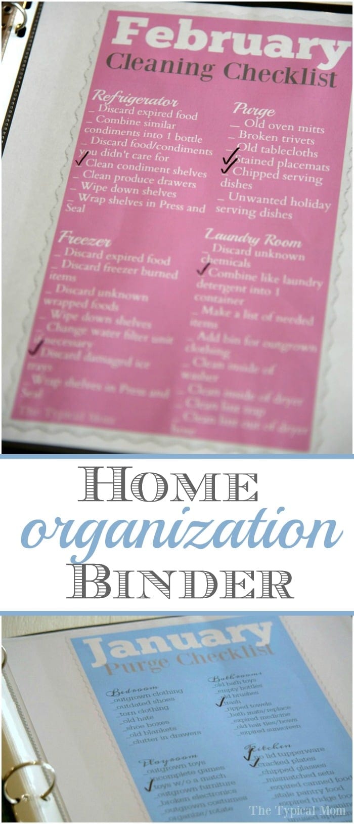 Home Organization Binder · The Typical Mom