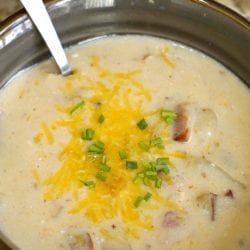 instant pot potato cheese soup