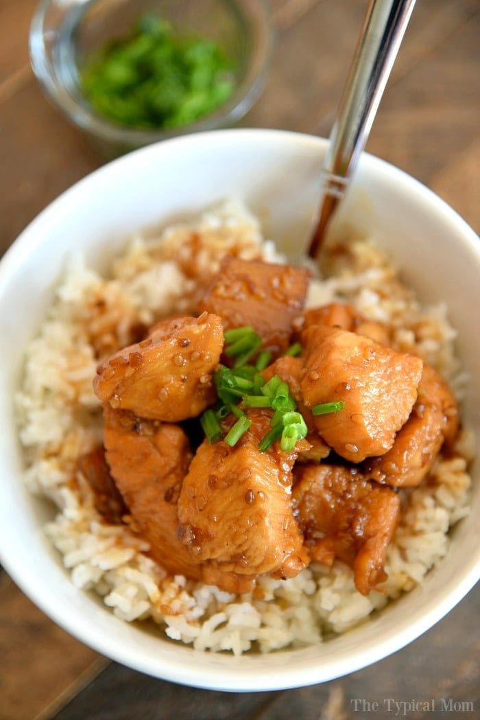 Instant Pot Teriyaki Chicken with Bottled Sauce Jar or Homemade