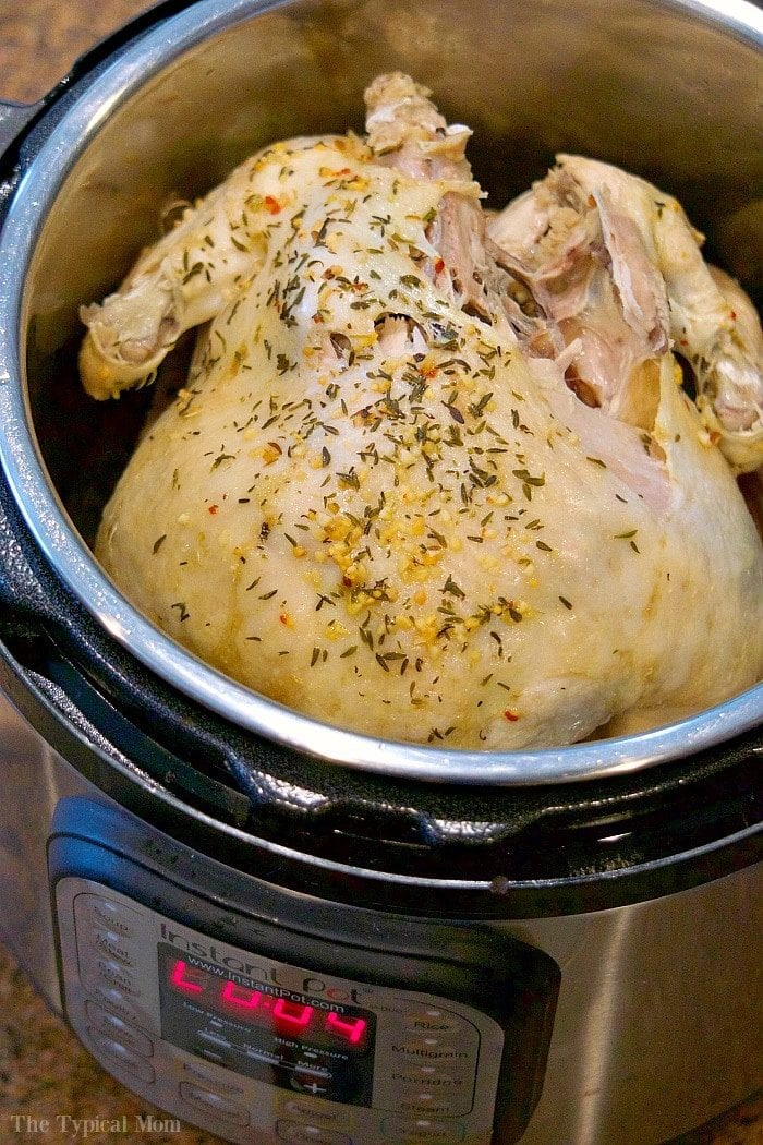 Instant Pot Whole Chicken Recipe - fresh or frozen! - The Recipe Rebel