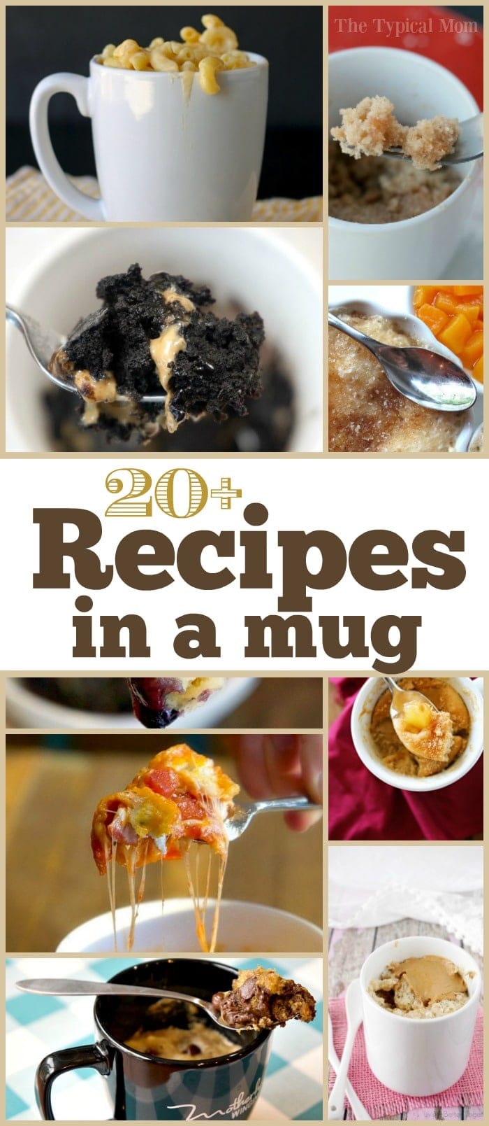 1 Minute Microwave Mug Cakes