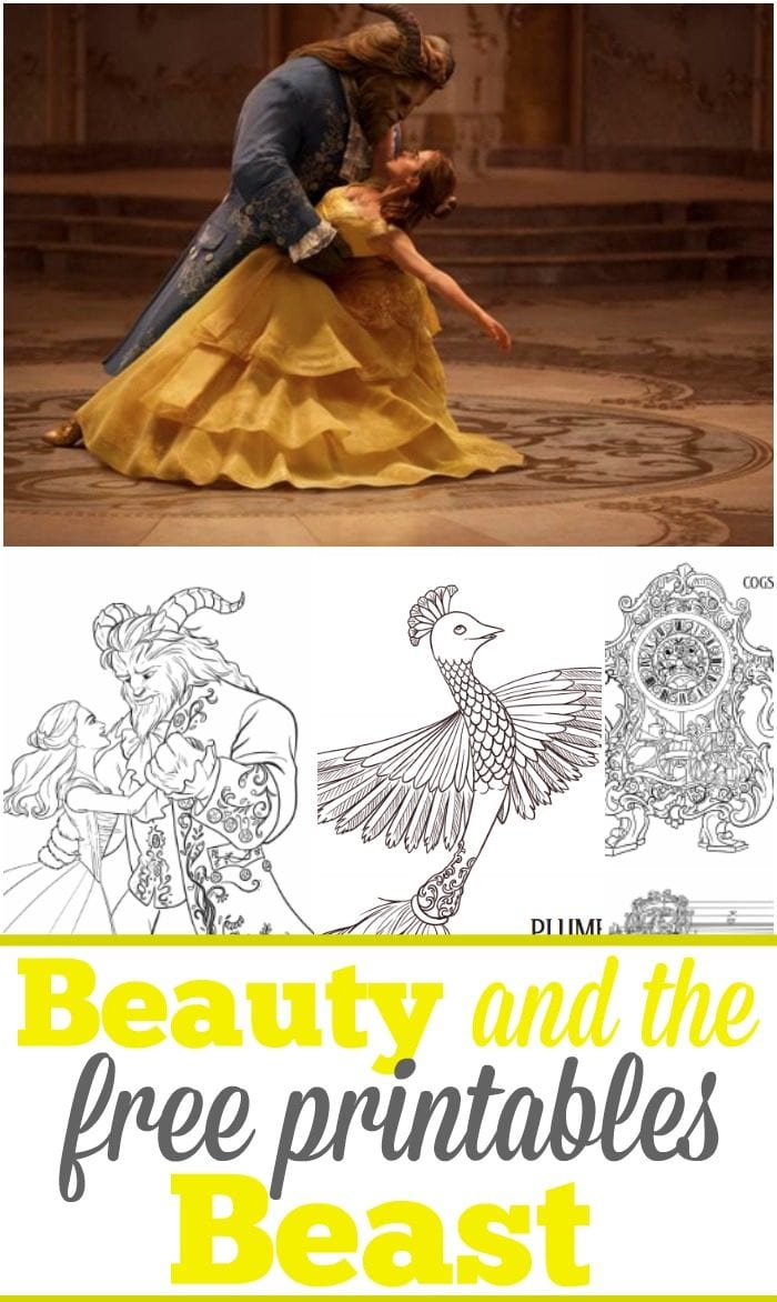 6 Beauty And The Beast Free Printables · The Typical Mom