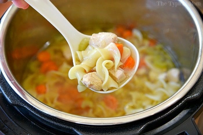 pressure cooker chicken noodle soup