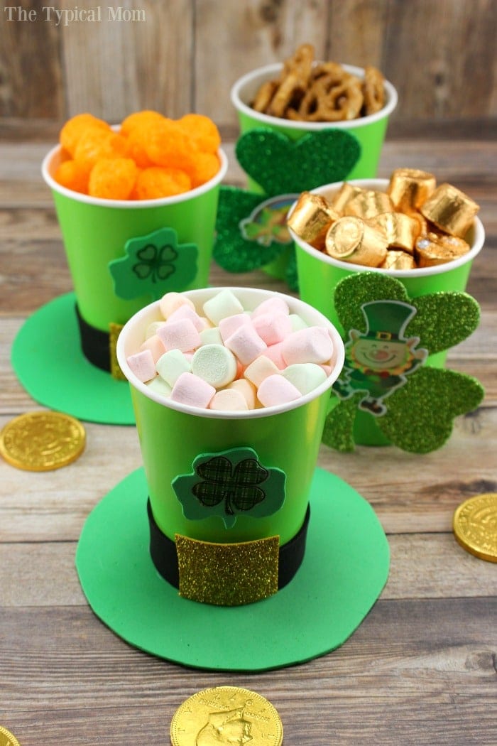 St. Patrick's Day Treat Cups · The Typical Mom