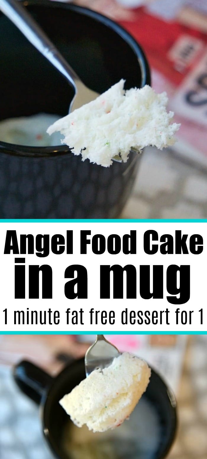 Angel Food Cake in a Mug · The Typical Mom