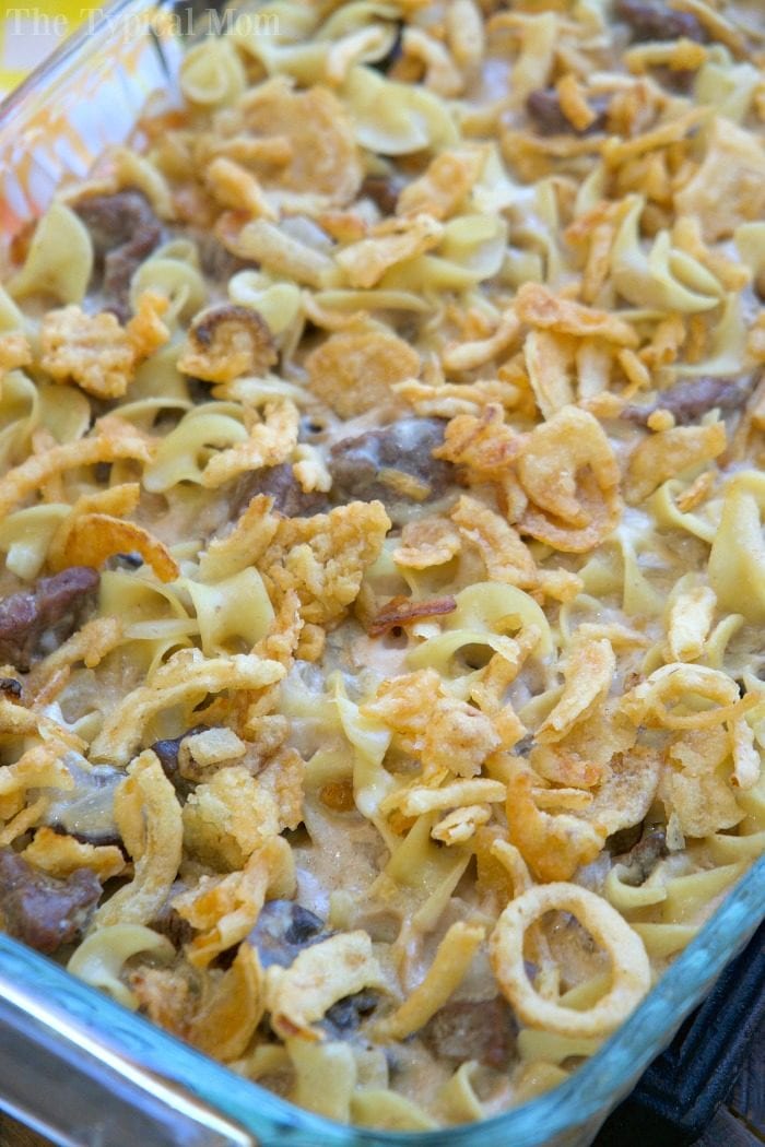 Easy Beef Stroganoff Casserole Recipe · The Typical Mom