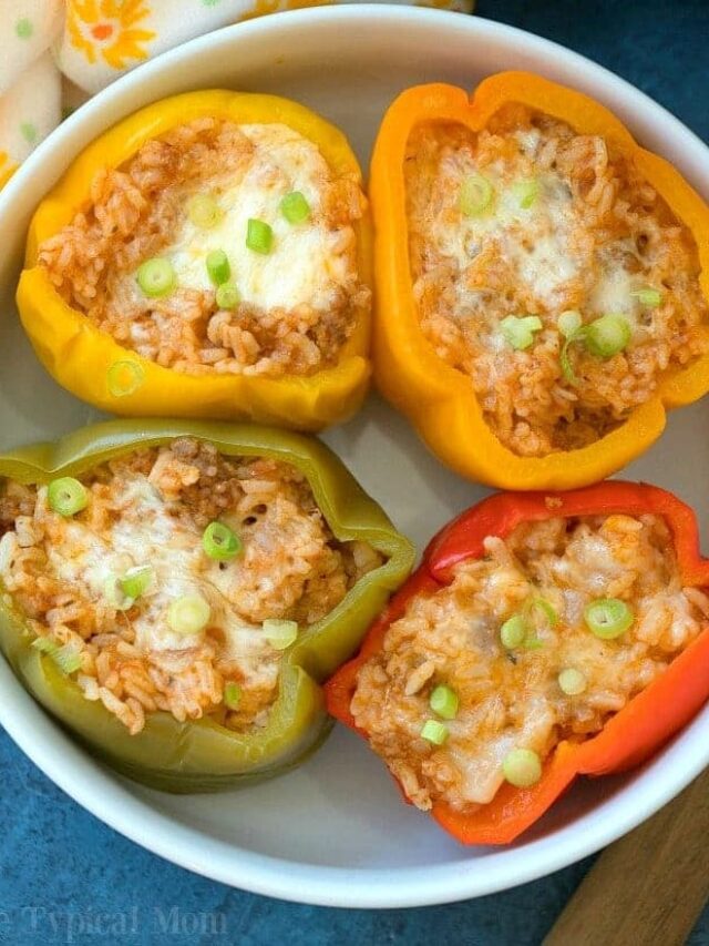 Old Fashioned Stuffed Peppers Recipe · The Typical Mom