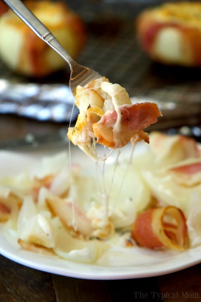 mozzarella stuffed bacon wrapped onions