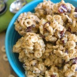 no bake peanut butter cereal bites