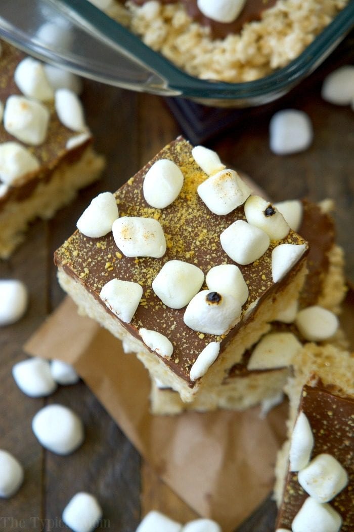 smores rice krispy treats