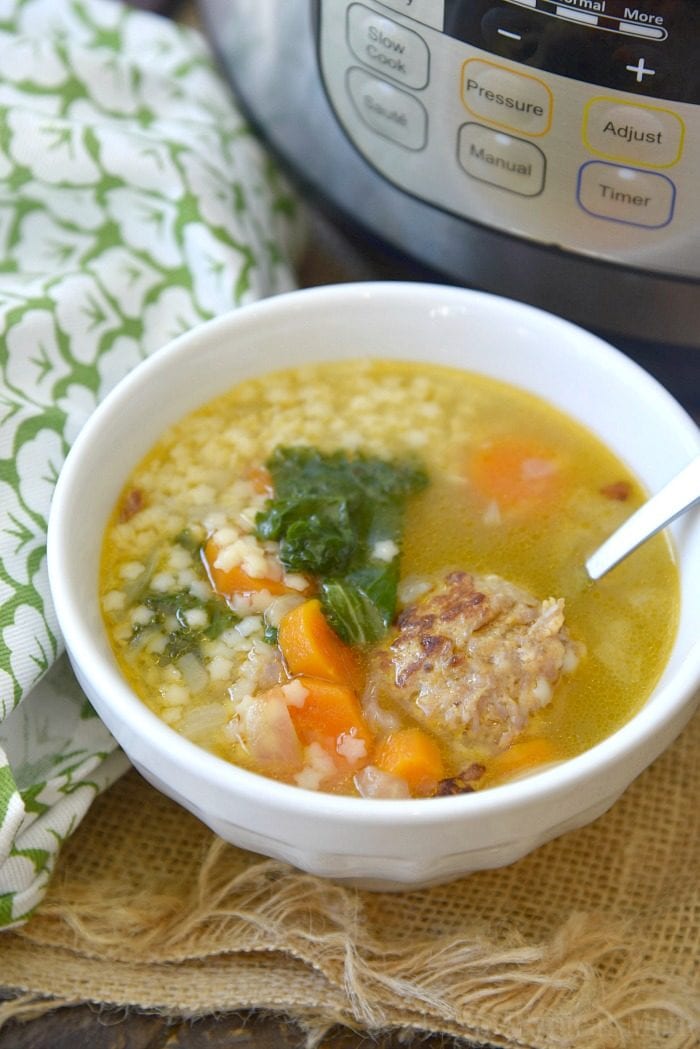 Instant Pot Italian Wedding Soup - Ninja Foodi Italian Wedding Soup