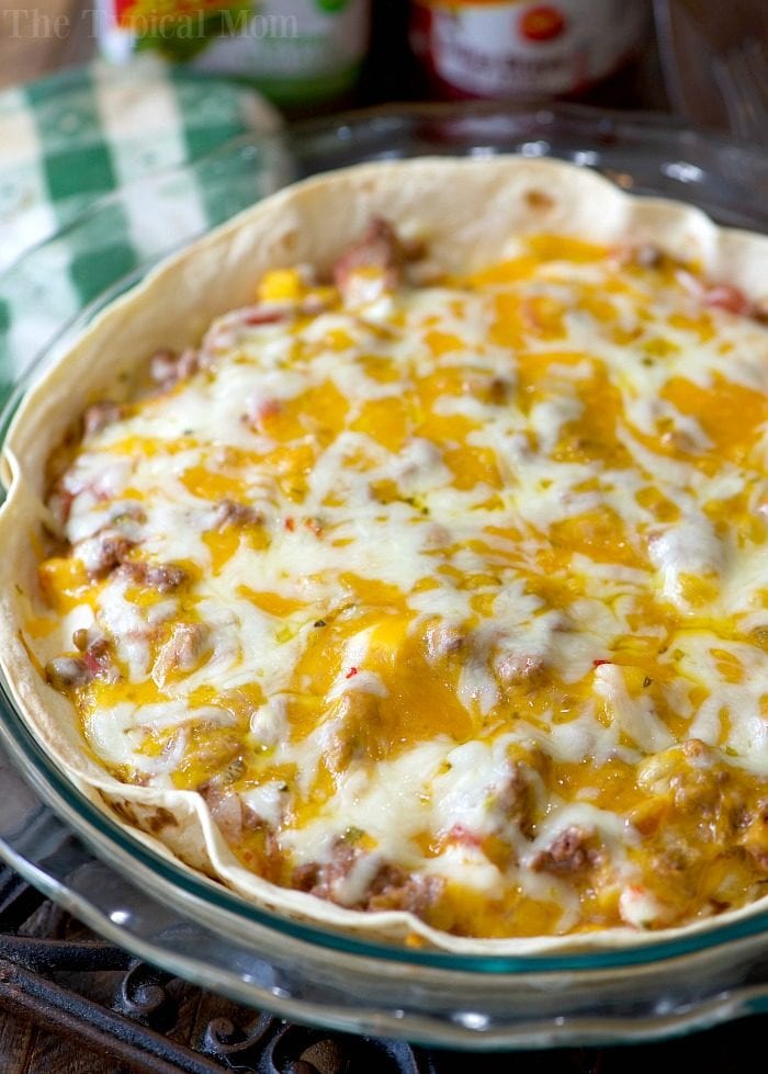 Copycat Taco Bell Mexican Pizza Casserole · The Typical Mom