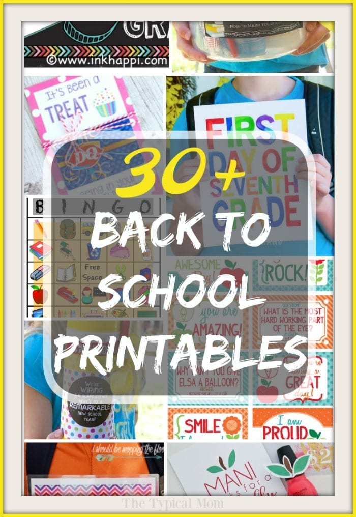 Free Printable Back to School Sign