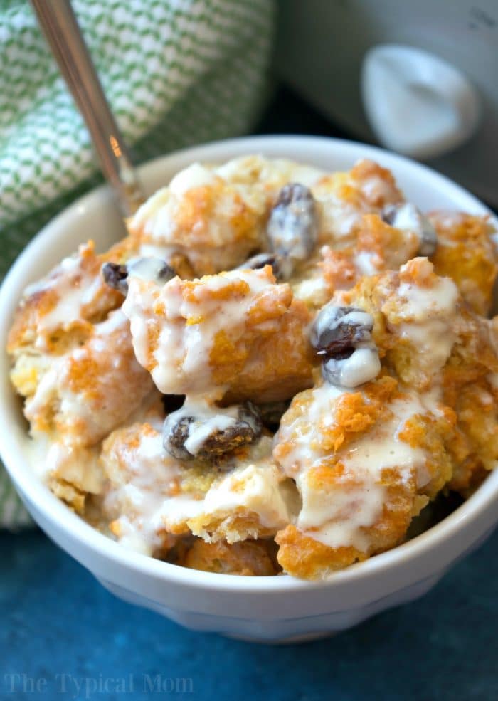 Slow Cooker Bread Pudding Recipe - Crockpot Dessert Recipes