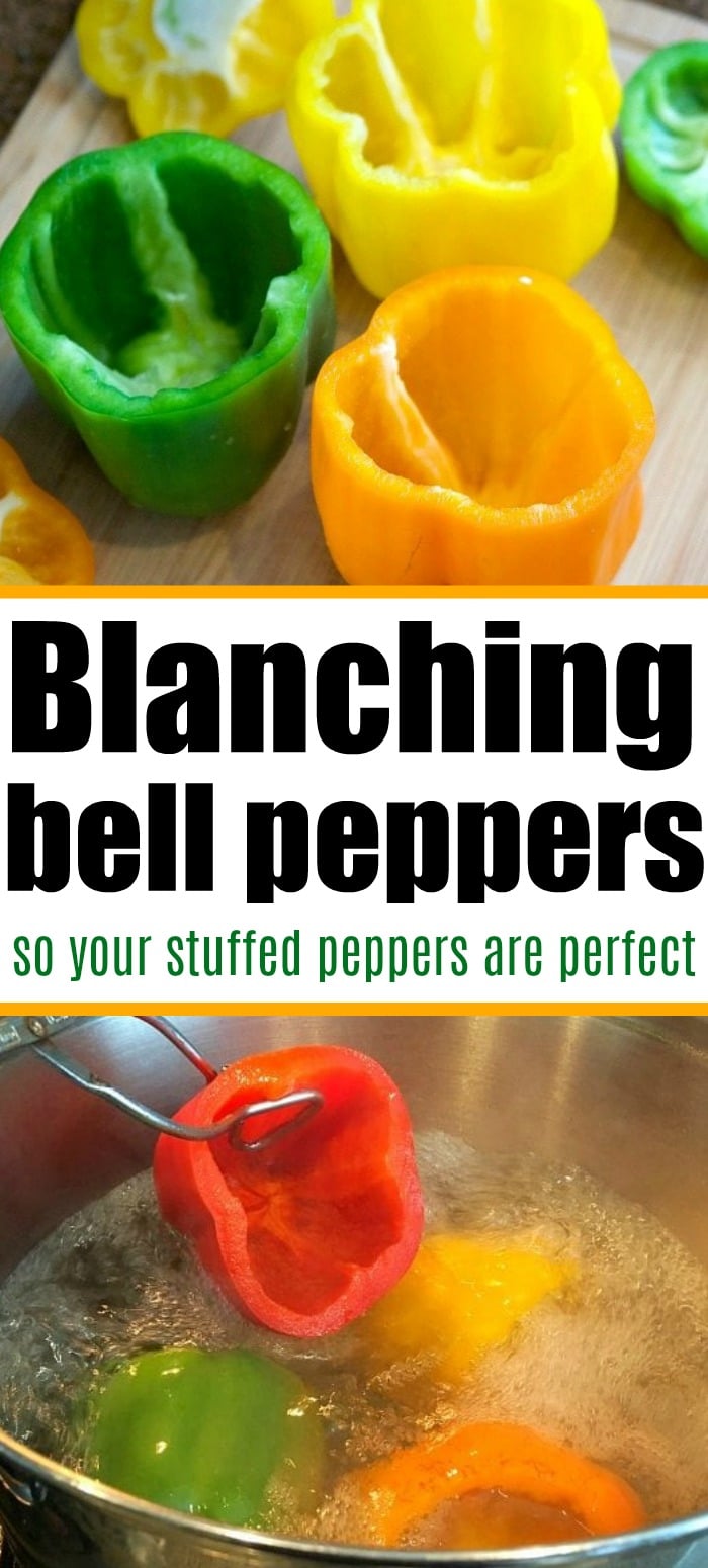 Step by Step How to Blanch Bell Peppers