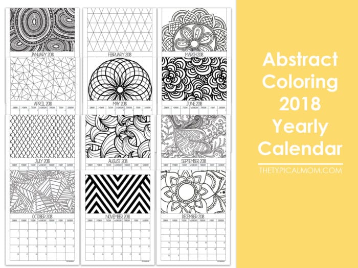 Image of printable calendar doodle art alley