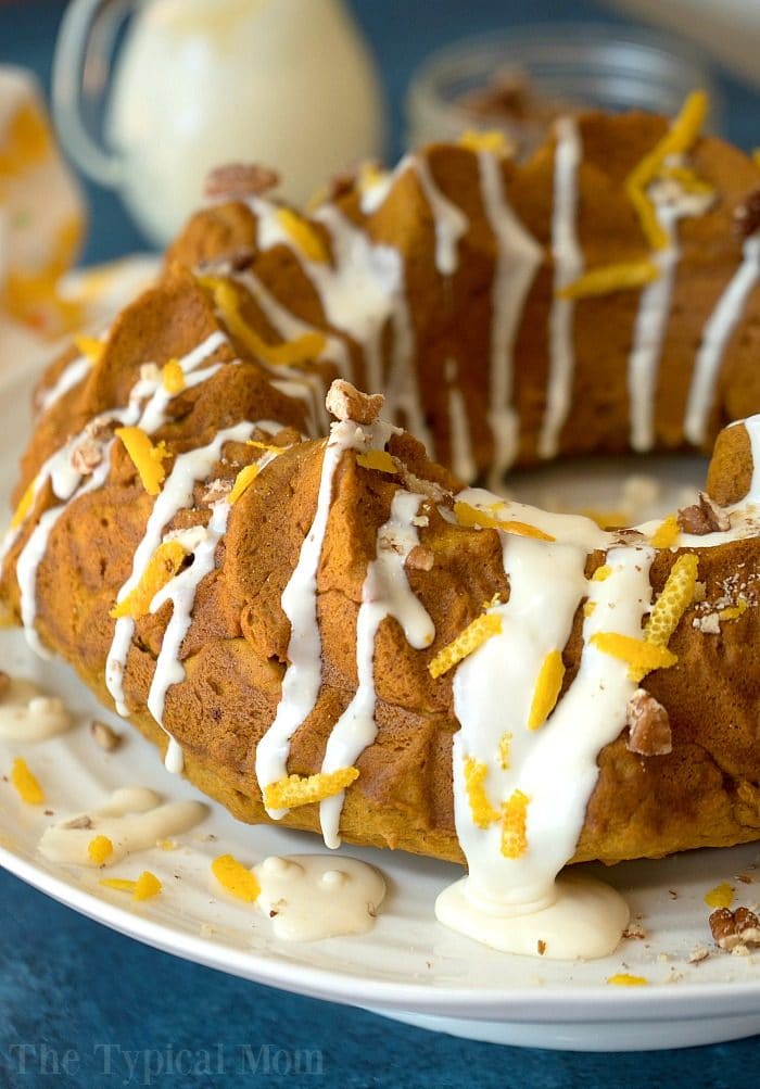 easy gingerbread pumpkin bundt cake