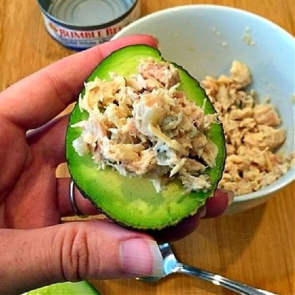 tuna stuffed avocado