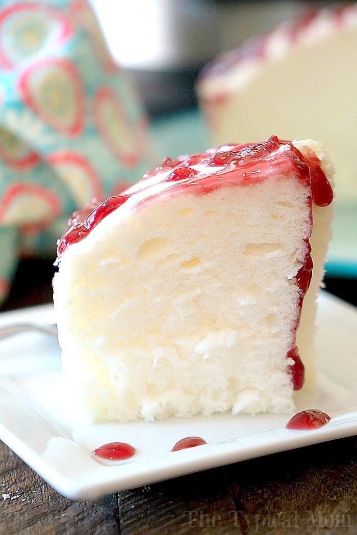 Mini Angel Food Cake in a Loaf Pan - Dessert for Two