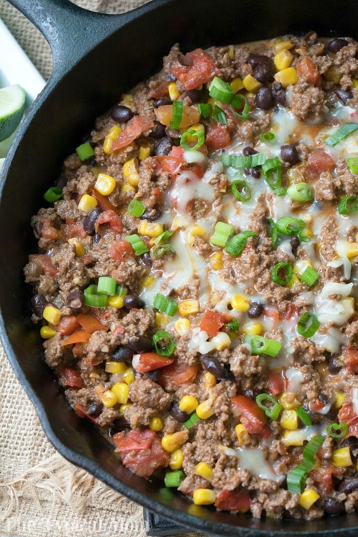 Taco Dip with Meat NO Cream Cheese - Dairy Free Taco Dip