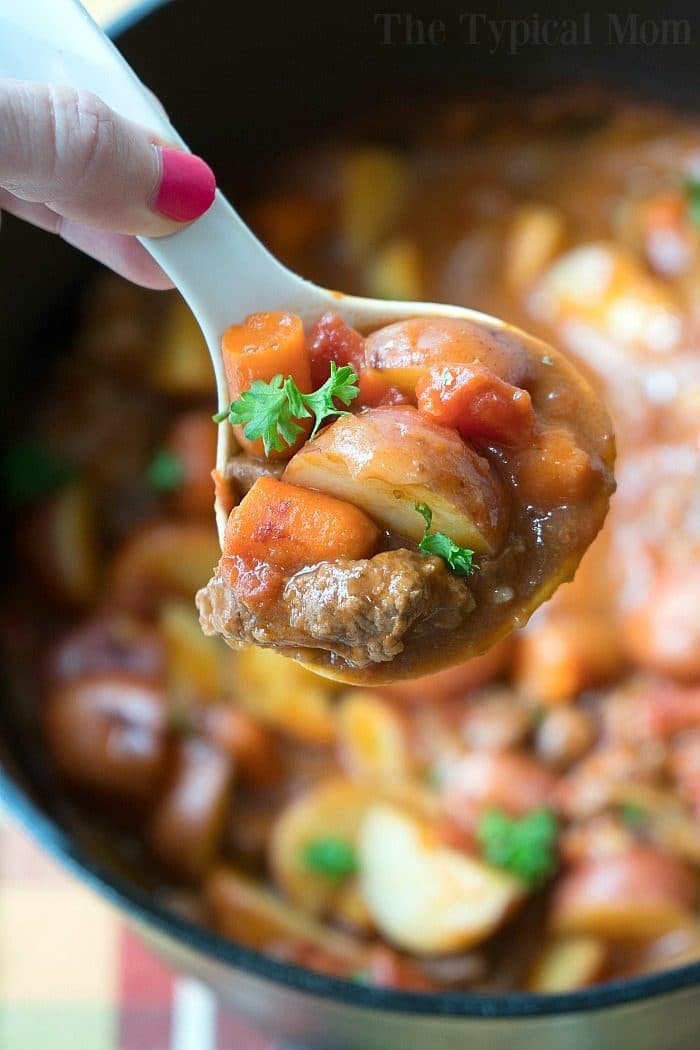 Dutch Oven Beef Stew - The Seasoned Mom