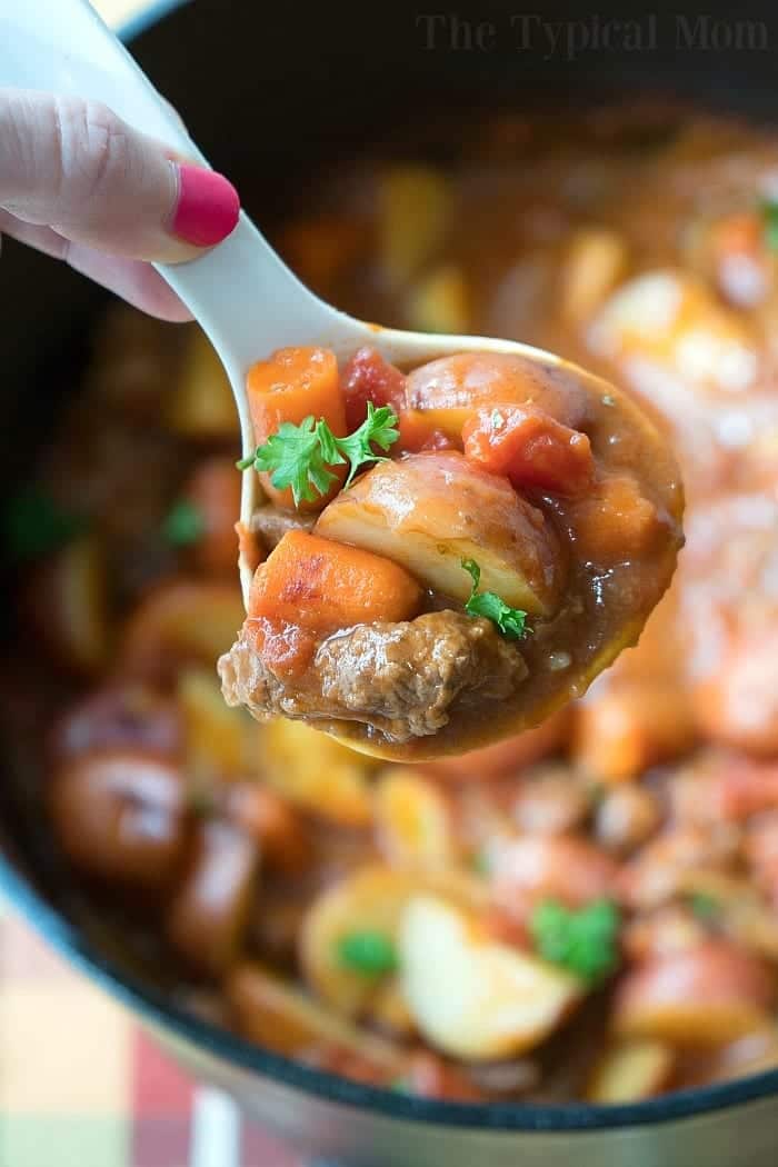 Easy Slow Cooker Beef Stew - dump & go!