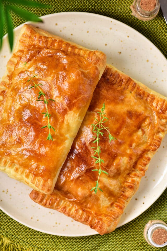 Air Fryer Chicken Pot Pie with Puff Pastry Chicken Hand Pies