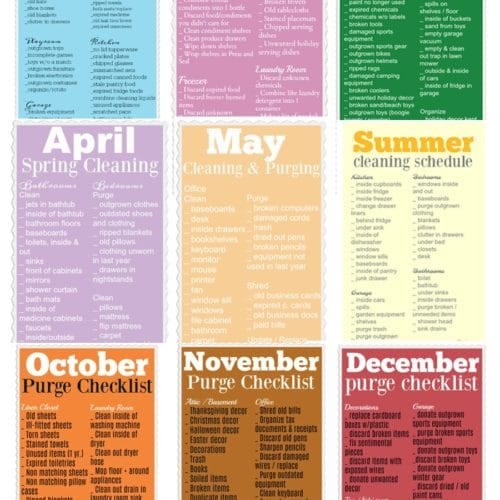 Free Printable February Cleaning Checklist PDF