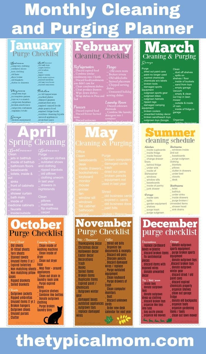 Home Cleaning Schedule