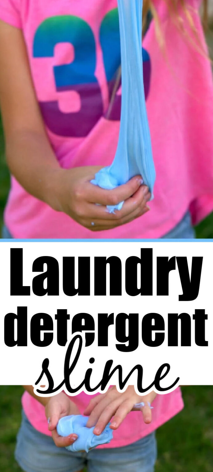How to Make 2 Ingredient Laundry Detergent Slime + Video