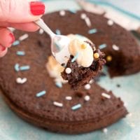 instant pot chocolate pudding cake 3