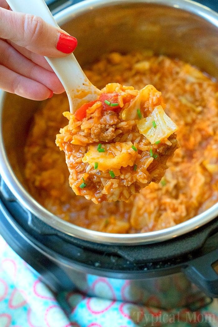 Cabbage and ground beef instant online pot