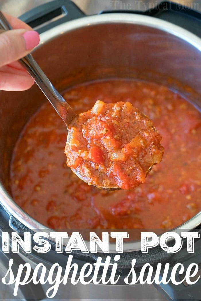 Homemade Instant Pot Spaghetti Sauce - Ninja Foodi Spaghetti Sauce