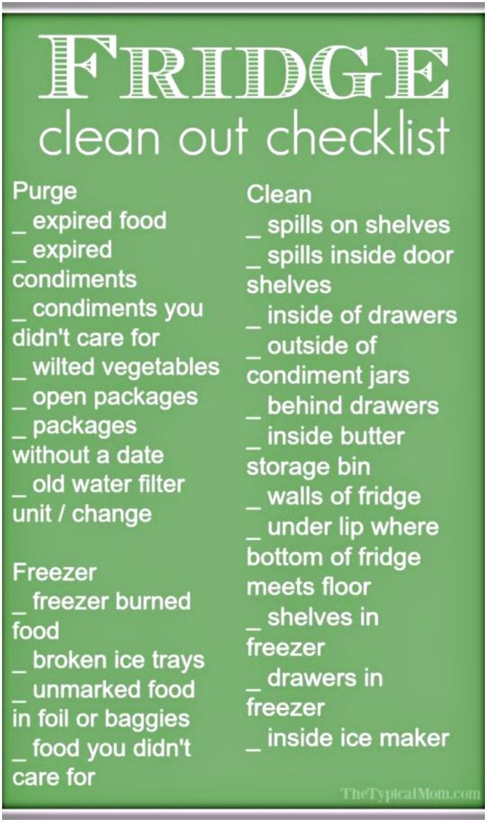 How to Clean Out a Refrigerator