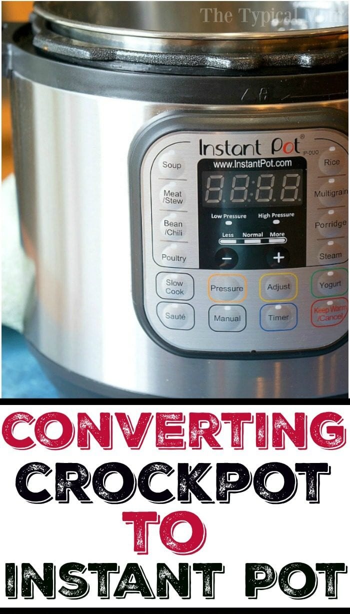 Convert instant pot best sale time to slow cooker