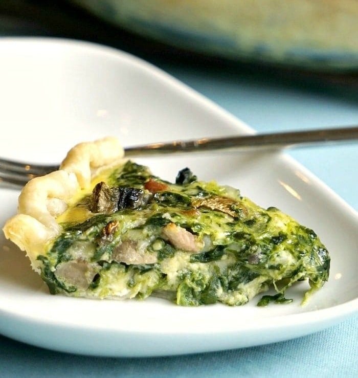 basic spinach quiche