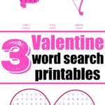 free valentines day word search