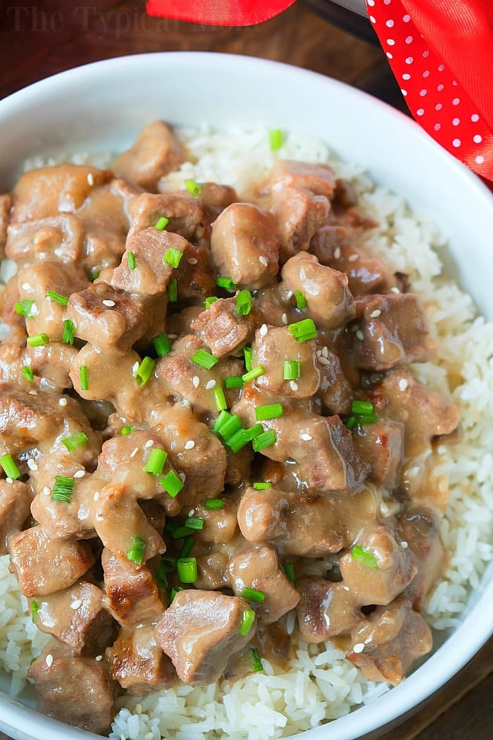 instant pot cube steak with cream of mushroom soup