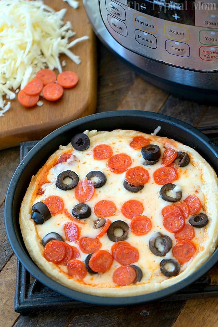 Easy Instant Pot Pizza Step by Step Pressure Cooker Video