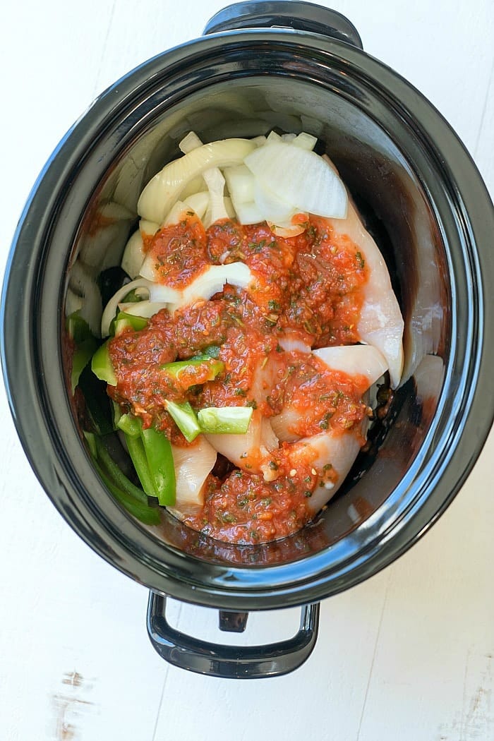 Slow Cooker Salsa Chicken - Katie's Cucina