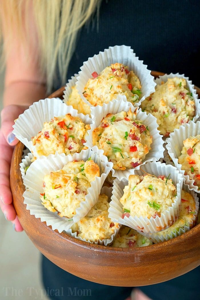 Loaded Savory Breakfast Muffins - Leftover Ham Savory Muffins