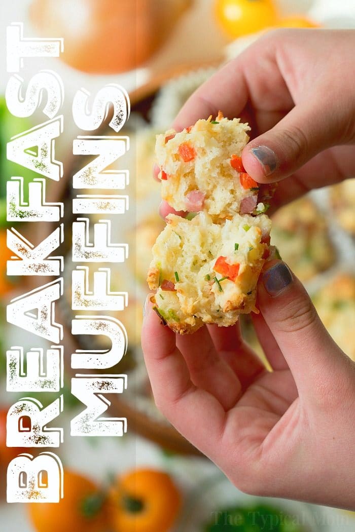 Loaded Savory Breakfast Muffins - Leftover Ham Savory Muffins