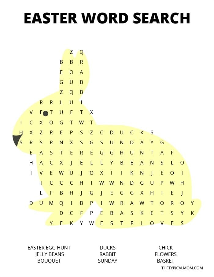 Free Printable Easter Word Searches