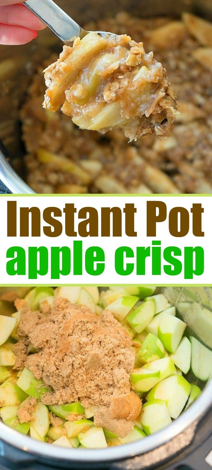 BEST Instant Pot Apple Crisp in 1 Minute - Ninja Foodi Apple Crisp