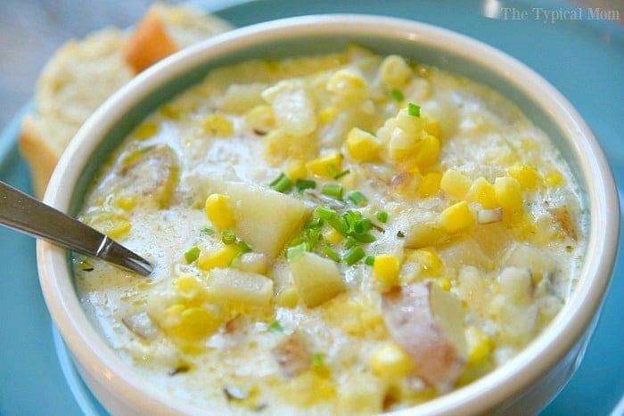 Instant Pot Potato Corn Chowder Soup - Ninja Foodi Potato Corn Chowder